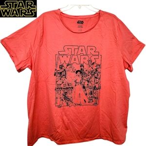 Star Wars Original Trilogy Coral Tee Shirt 4X EUC